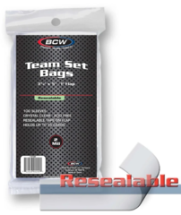 BCW Resealable Team Set Bags